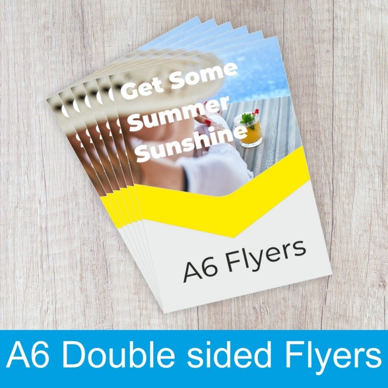 Double sided A6 Flyers