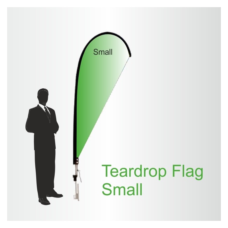 Small Teardrop Flag